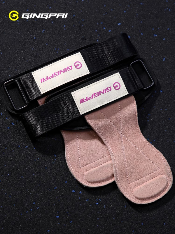 Fitnes pomoćni pojas za dizanje utega s protukliznim kožnim držajem i rukavicama za dlan i zglob