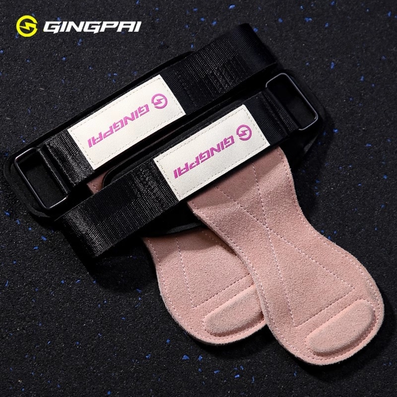Fitnes pomoćni pojas za dizanje utega s protukliznim kožnim držajem i rukavicama za dlan i zglob