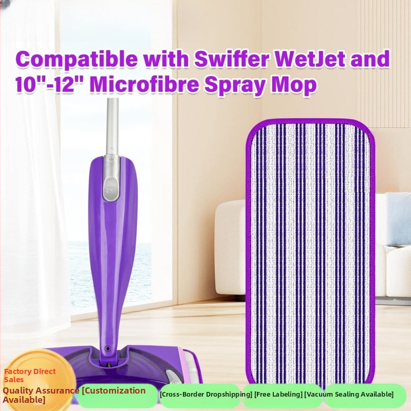 Glava mopova od vlakana, ponovo upotrebljiva, kompatibilna sa Swiffer Wet, za mokro i suho čišćenje