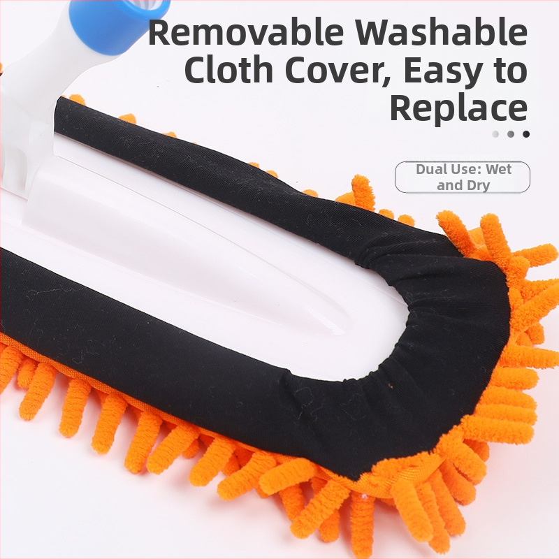 Chenille ravni mop s mikrovlakom za mokro i suho čišćenje, veličina 40x14 cm