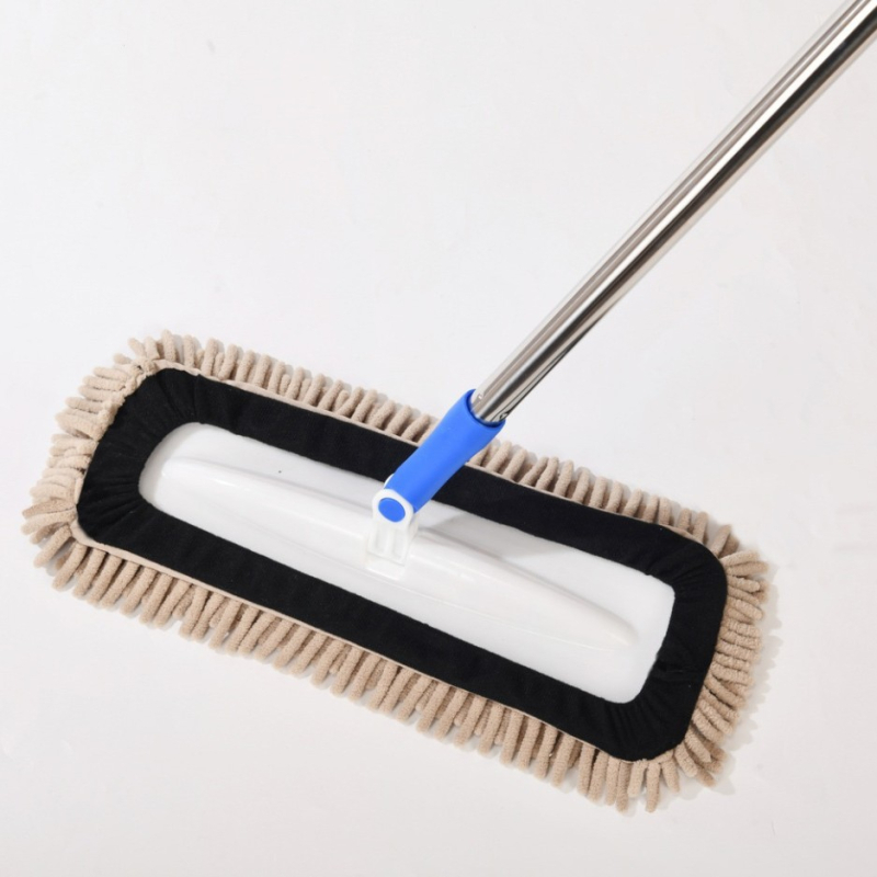 Chenille ravni mop s mikrovlakom za mokro i suho čišćenje, veličina 40x14 cm