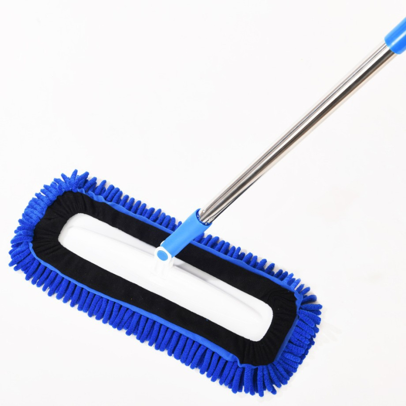 Chenille ravni mop s mikrovlakom za mokro i suho čišćenje, veličina 40x14 cm