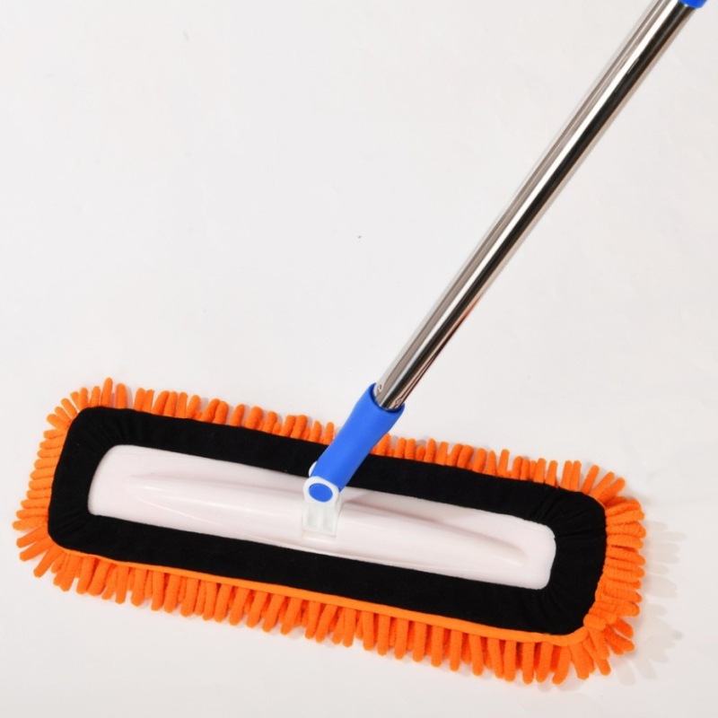 Chenille ravni mop s mikrovlakom za mokro i suho čišćenje, veličina 40x14 cm