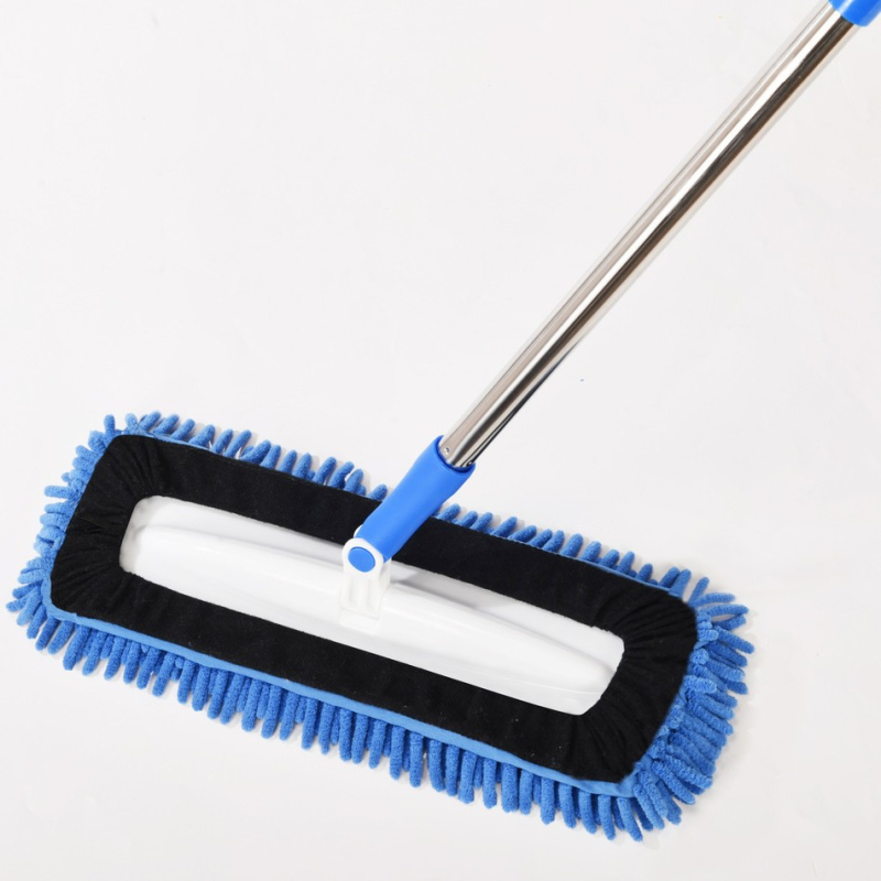 Chenille ravni mop s mikrovlakom za mokro i suho čišćenje, veličina 40x14 cm