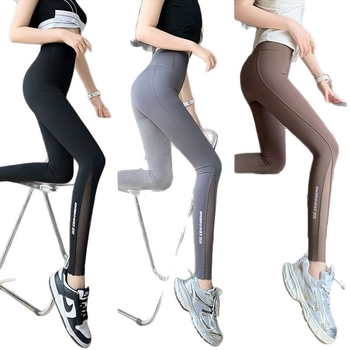 Shark pants 2026 proljeće-ljeto tanke ženske tajice s džepovima, mrežasta tkanina, kontrola trbuha i podizanje stražnjice za jogu i Barbie vožnju bicikla