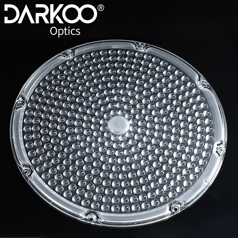 LED leća modul za rudarsku lampu, visokopropusni sjenilni set i dodaci, PC UV-otporan plastični komplet