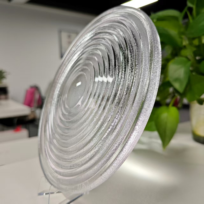 200 mm vijčana Fresnel kondezorska leća za industrijsko osvjetljenje i projekciju, ravnomjerno osvjetljenje, tanka, kratko žarište
