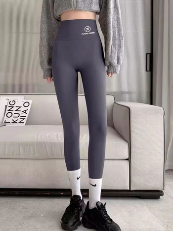 Ženske legginse 9/10 dužine, visok pojas, oblikovanje trbuha i podizanje bokova, za jogu i vožnju.