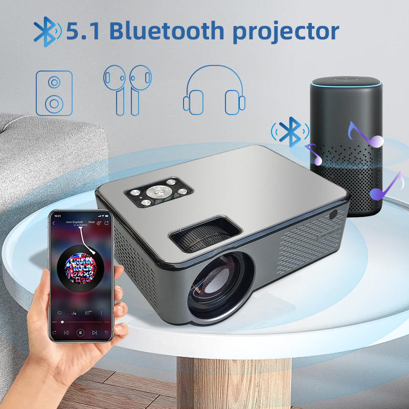 C9 Prijenosni projektor Full HD za kućnu uporabu, vrhunska 4K izvedba