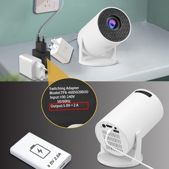 M5 Prijenosni Mini Projektor, USB Napajanje, 1080p Bežični Za Kućnu Upotrebu