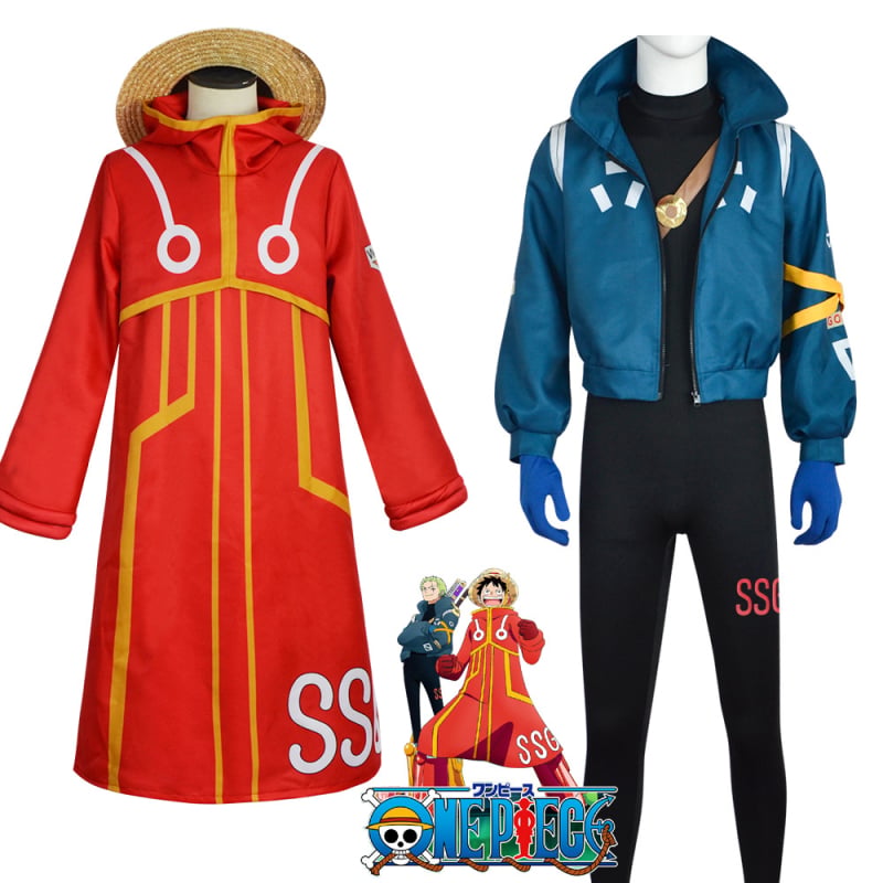 One Piece Egghead Island Zoro i Luffy cosplay kostimi