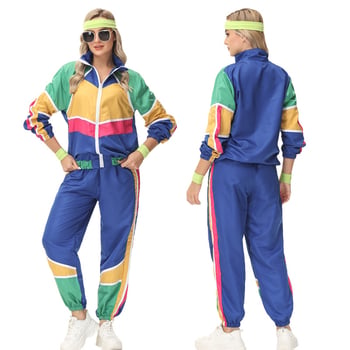 Halloween hip-hop retro kostim iz 70-ih i 80-ih za cosplay i scensku izvedbu