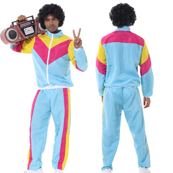Halloween hip-hop retro kostim iz 70-ih i 80-ih za cosplay i scensku izvedbu