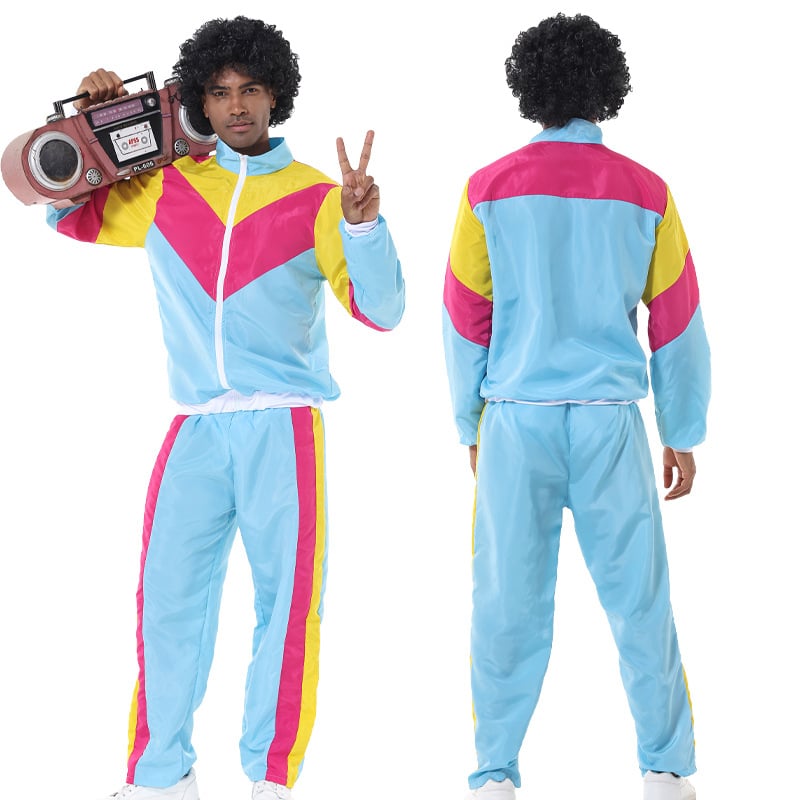 Halloween hip-hop retro kostim iz 70-ih i 80-ih za cosplay i scensku izvedbu