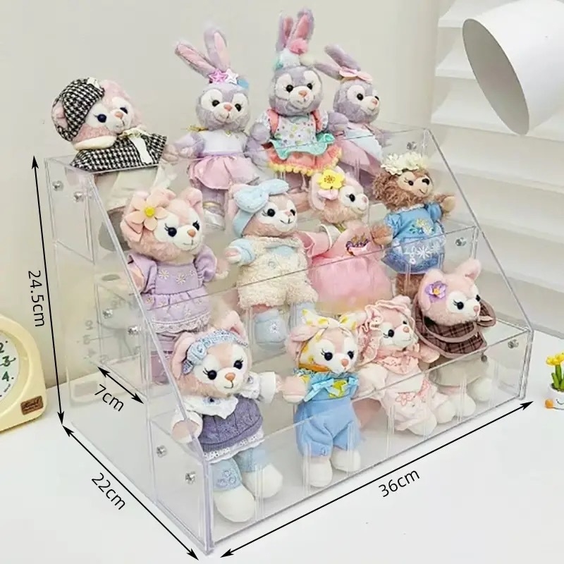 Višestruki stalak za skladištenje blind boxova, prozirni akril, za Bubble Mart figurice