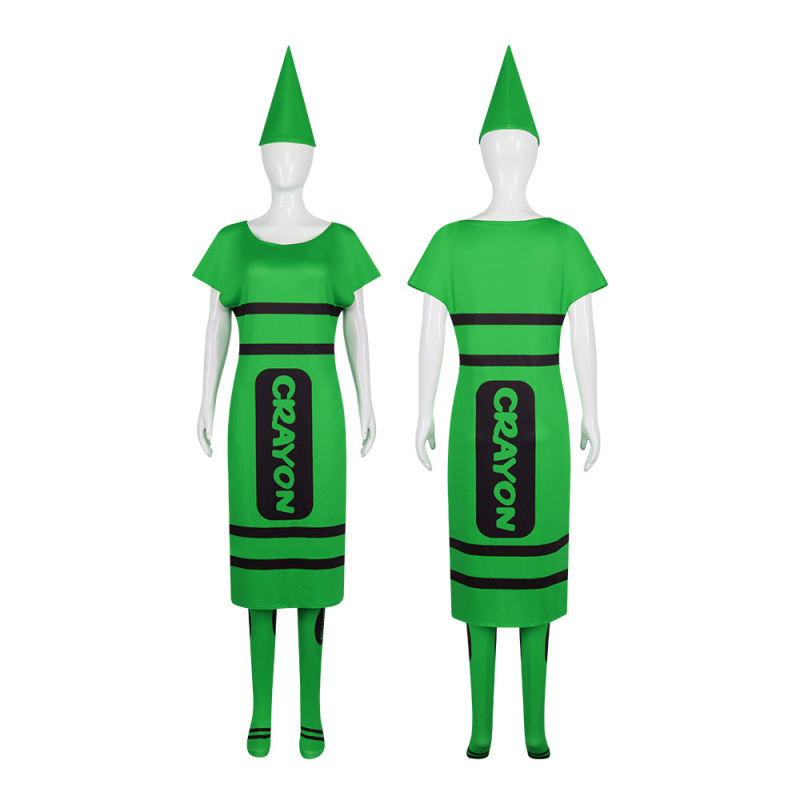 Halloween cosplay kostim za odrasle – zabavan kazališni kostim za parove, Crayon cosplay, anime-stil dvodimenzionalni kostim