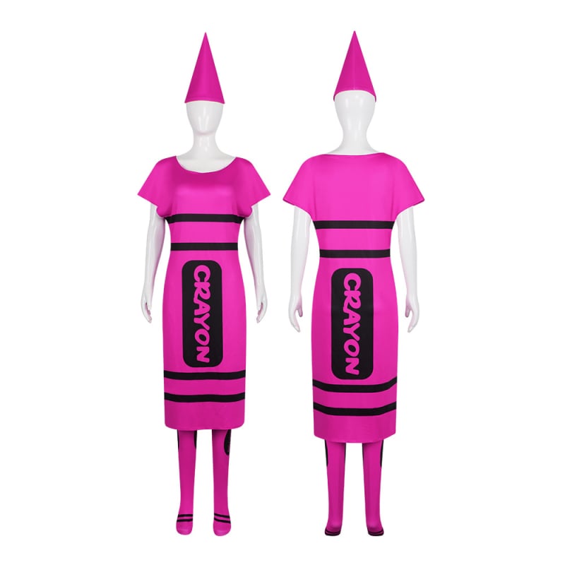 Halloween cosplay kostim za odrasle – zabavan kazališni kostim za parove, Crayon cosplay, anime-stil dvodimenzionalni kostim