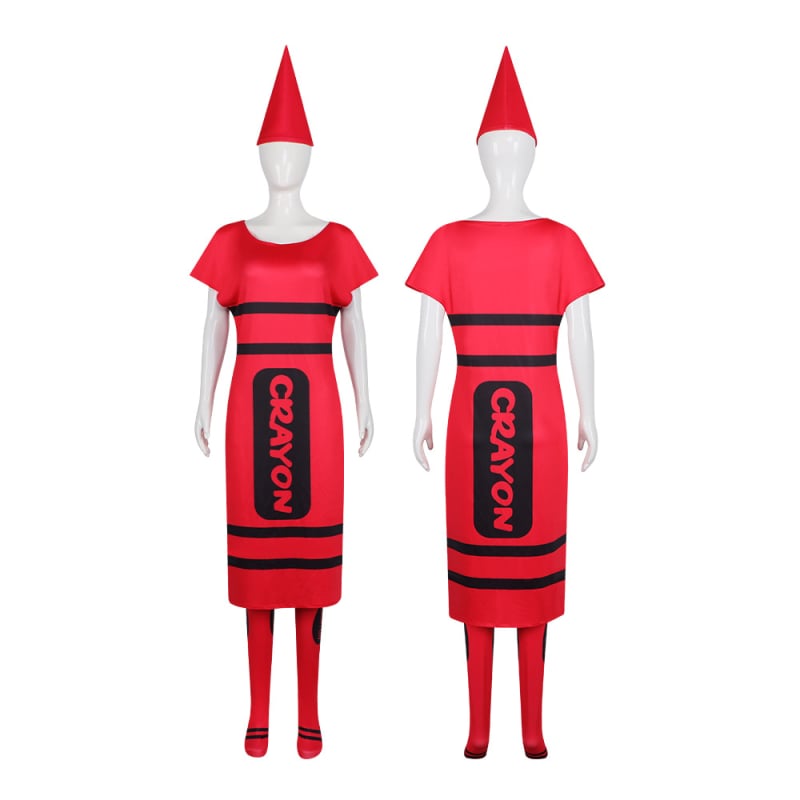 Halloween cosplay kostim za odrasle – zabavan kazališni kostim za parove, Crayon cosplay, anime-stil dvodimenzionalni kostim