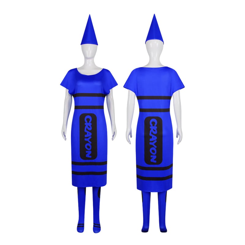 Halloween cosplay kostim za odrasle – zabavan kazališni kostim za parove, Crayon cosplay, anime-stil dvodimenzionalni kostim