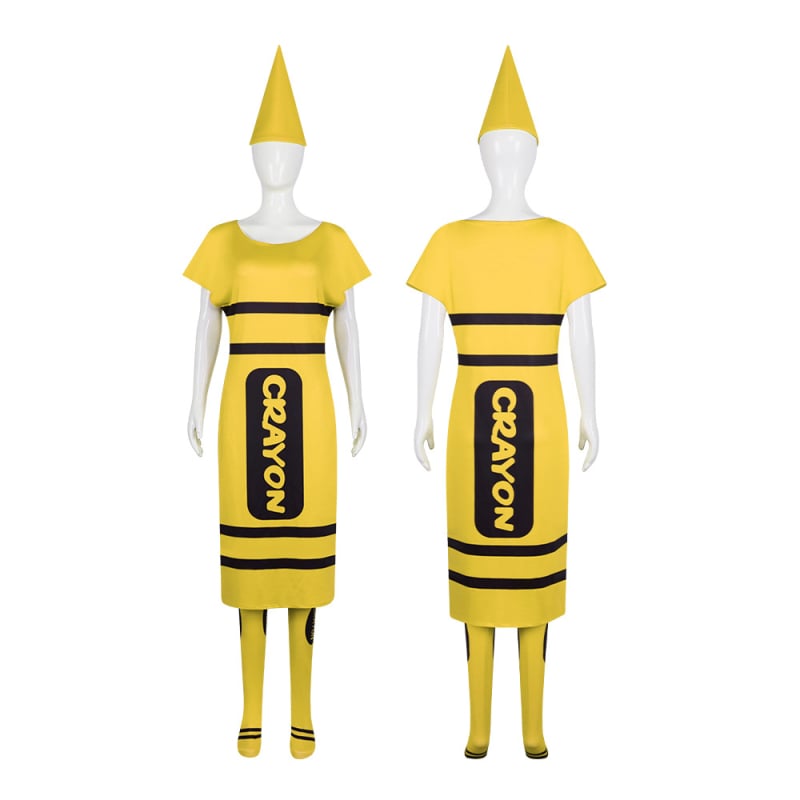 Halloween cosplay kostim za odrasle – zabavan kazališni kostim za parove, Crayon cosplay, anime-stil dvodimenzionalni kostim