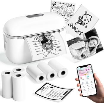 Phomemo T02E Ultra mini termalni pisač – Prijenosni pisač za fotografije, 48 mm