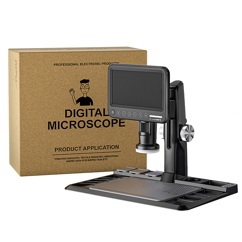 318A 7-inčni IPS digitalni mikroskop, 12 MP, do 1600x povećanje, za popravak elektronike