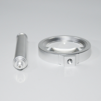 Potpuno metalna, izdržljiva ručna lupa od aluminija, promjera 40 mm, prijenosna lupa za čitanje s visokim uvećanjem