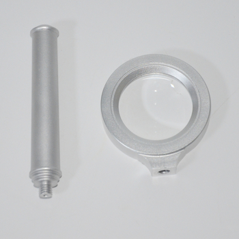 Potpuno metalna, izdržljiva ručna lupa od aluminija, promjera 40 mm, prijenosna lupa za čitanje s visokim uvećanjem