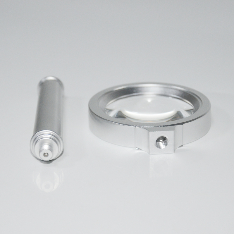 Potpuno metalna, izdržljiva ručna lupa od aluminija, promjera 40 mm, prijenosna lupa za čitanje s visokim uvećanjem