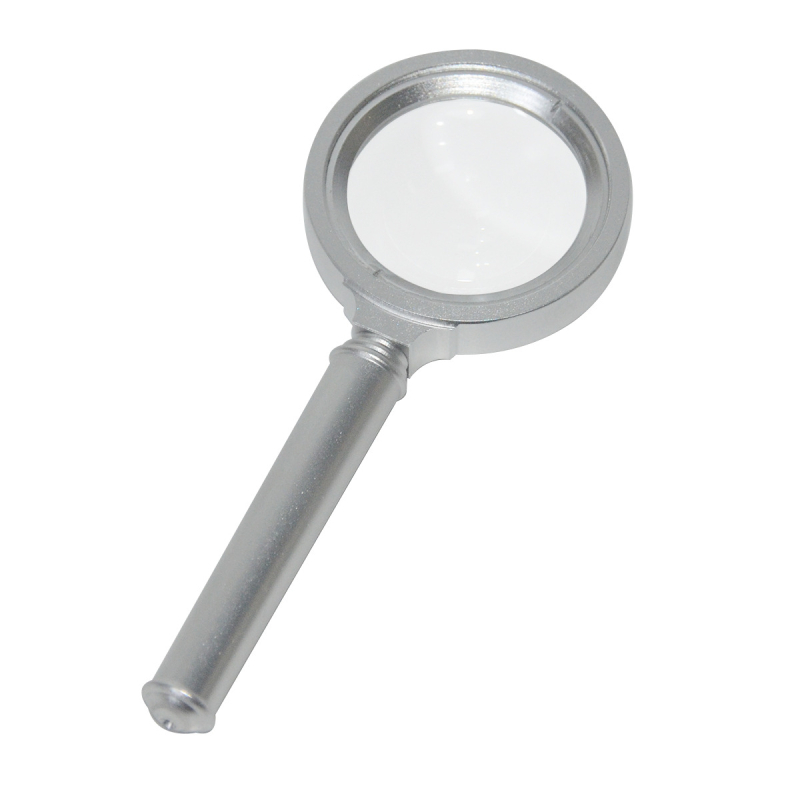 Potpuno metalna, izdržljiva ručna lupa od aluminija, promjera 40 mm, prijenosna lupa za čitanje s visokim uvećanjem