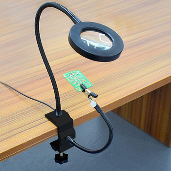 USB G-oblik klipsa stolna lupa s napajanjem i rasvjetom — višestrani alat za zavarivanje i popravak mobitela i matičnih ploča