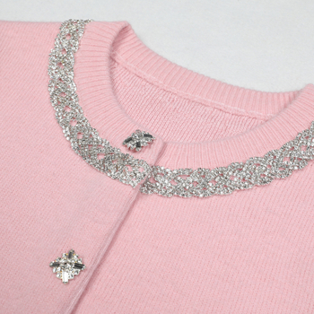 Chanel stil pleteni top i sako, set sa suknjom