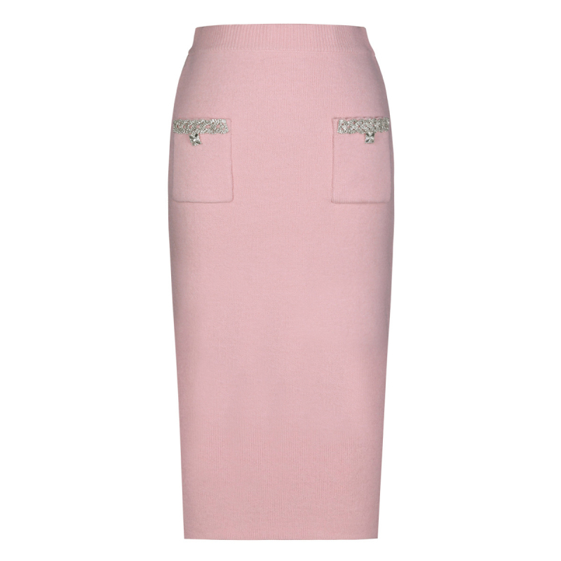 Chanel stil pleteni top i sako, set sa suknjom