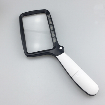 Pravokutna sklopiva lupa s LED svjetlom, HD povećanje, model 10863
