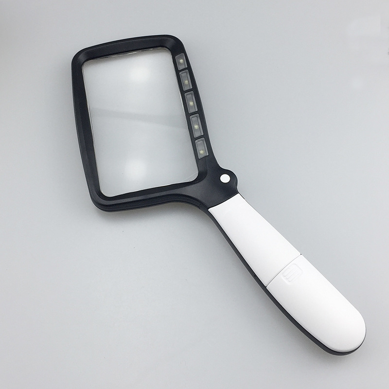Pravokutna sklopiva lupa s LED svjetlom, HD povećanje, model 10863