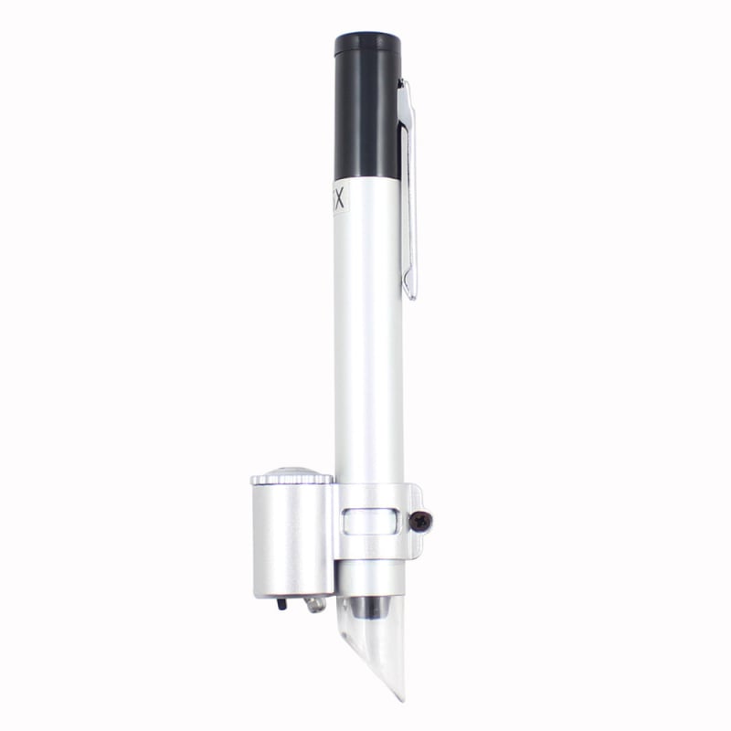Chuda 50x pen-stilni mikroskop sa skalom, LED povećalo za ispis boja kartica, prijenosno