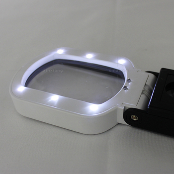 Kvadratno optičko povećalo 85x55 mm s 9 LED dioda za provjeru novčanica, ručno čitanje i identifikaciju antikviteta