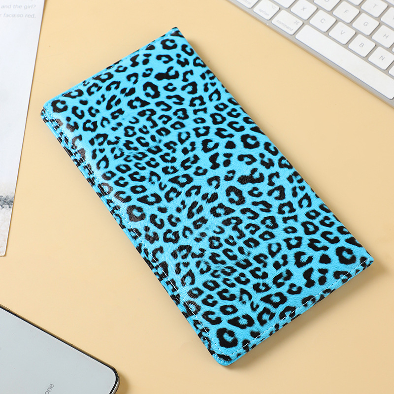 Unisex višenamjenski držač dokumenata s leopard printom, za putovnicu i kartice, prostor za putne karte