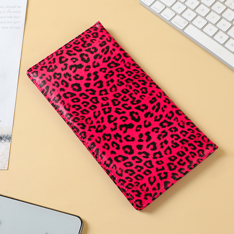 Unisex višenamjenski držač dokumenata s leopard printom, za putovnicu i kartice, prostor za putne karte