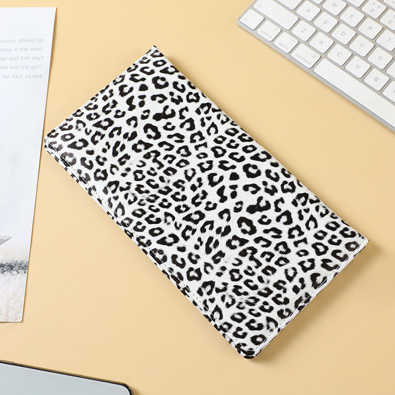 Unisex višenamjenski držač dokumenata s leopard printom, za putovnicu i kartice, prostor za putne karte