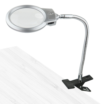 Klip-on LED povećalo s metalnim stolnim držačem, model 15122-2B