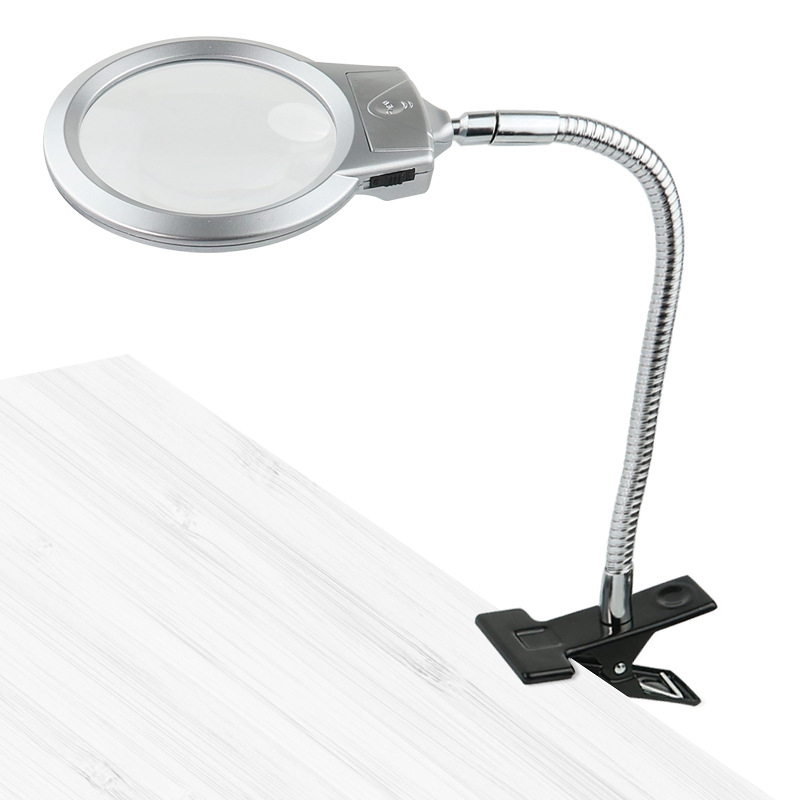 Klip-on LED povećalo s metalnim stolnim držačem, model 15122-2B