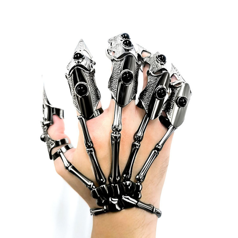 Robotske biomimetničke rukavice u Harajuku stilu, tamna tehnologija, prilagodljiv oklopni prsten