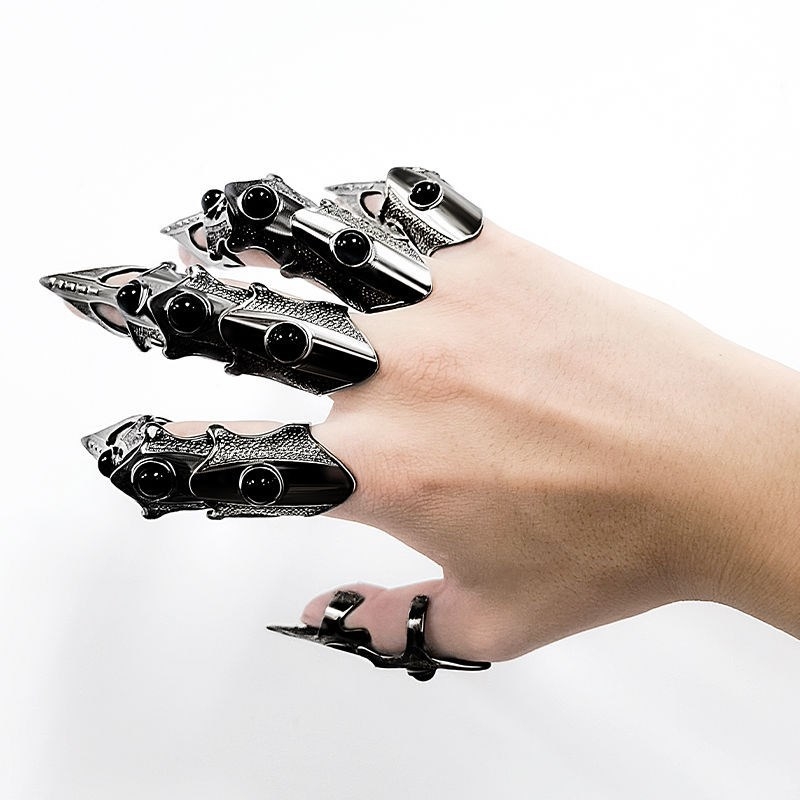 Robotske biomimetničke rukavice u Harajuku stilu, tamna tehnologija, prilagodljiv oklopni prsten
