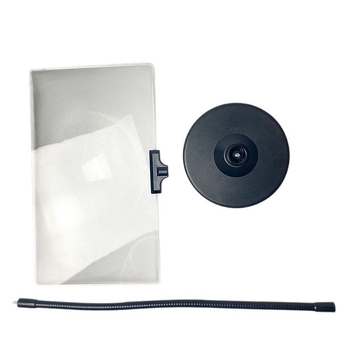 Fresnel HD Velika leća, 4x povećanje, stolno povećalo s držačem/klipsom F8912T/J