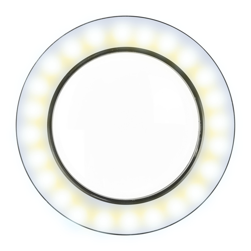 Stolna LED lampica s klipsom i staklenim povećalom 10x, tri boje, za čitanje, njegu ljepote (tetoviranje obrva), šivanje i popravke