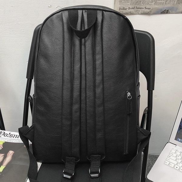 Batoh v japonskom štýle z PU kože, s veľkou kapacitou na 14-palcový notebook, vhodný pre študentov a cestovanie