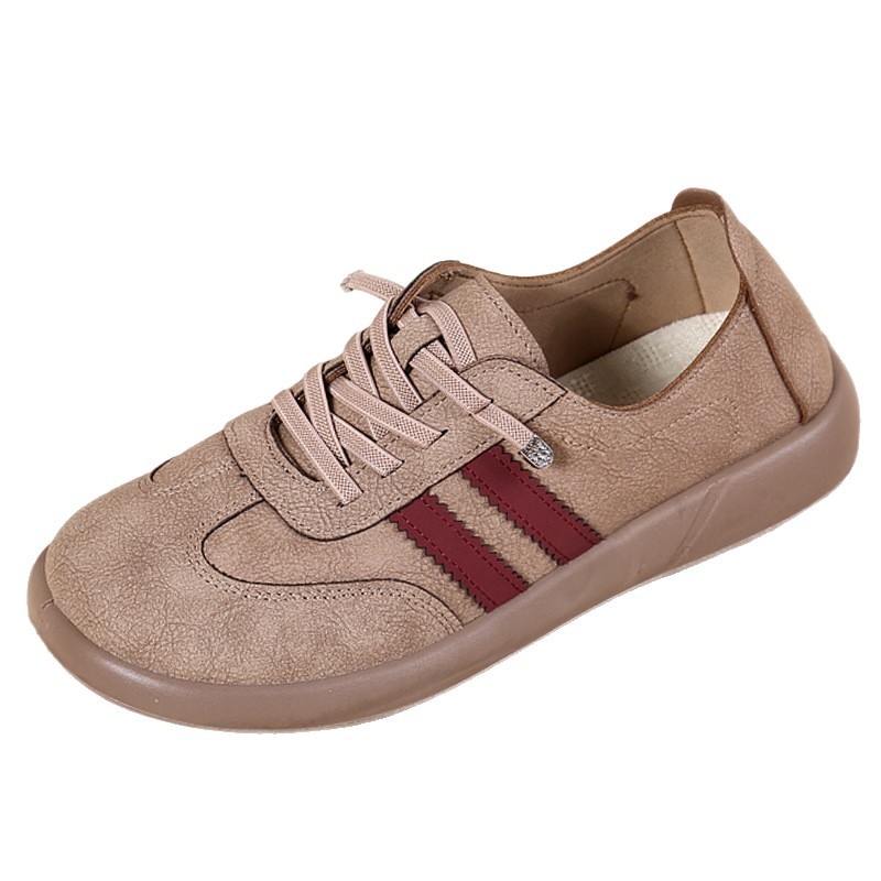 Γυναικεία παπούτσια slip-on για φθινοπωρινή casual χρήση, ελαφριά, μαλακή σόλα, χαμηλό άνοιγμα, άνετες επίπεδες, σε στυλ μαμά