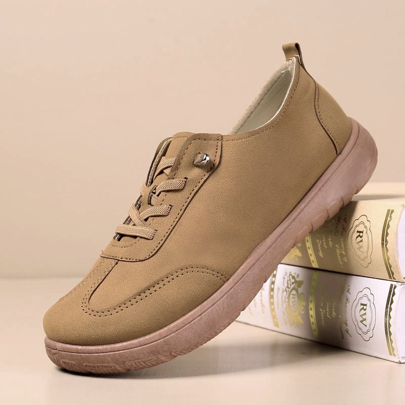 Γυναικεία παπούτσια slip-on για φθινοπωρινή casual χρήση, ελαφριά, μαλακή σόλα, χαμηλό άνοιγμα, άνετες επίπεδες, σε στυλ μαμά