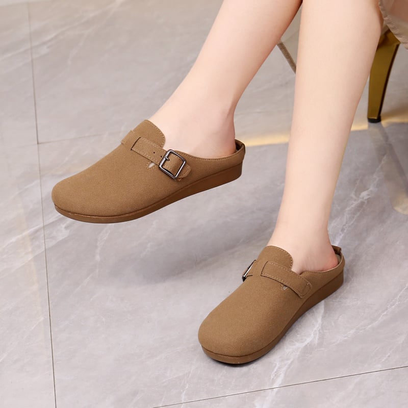 Γυναικεία παπούτσια slip-on για φθινοπωρινή casual χρήση, ελαφριά, μαλακή σόλα, χαμηλό άνοιγμα, άνετες επίπεδες, σε στυλ μαμά